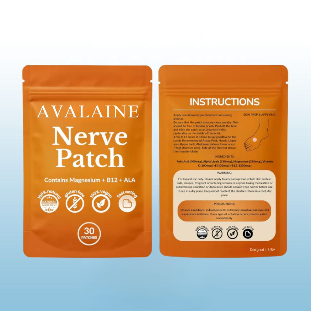Avalaine® Nerve Relief Magnesium Patches