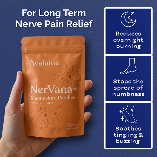 Parches de magnesio NerVana+® para el alivio de los nervios