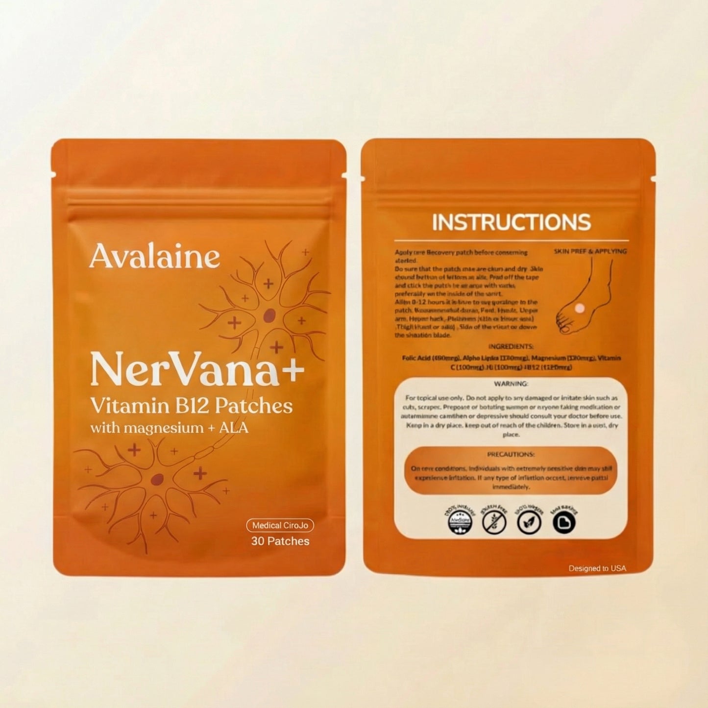 NerVana+® Nerve Relief Vitamin B12 Patches